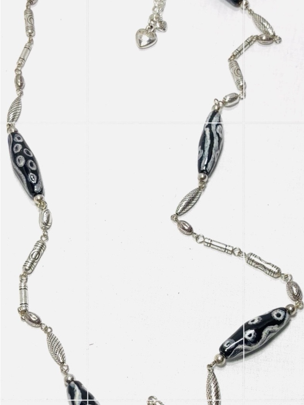 Brighton Handcrafted Black and Silver Bead Necklace - Women Jewelry